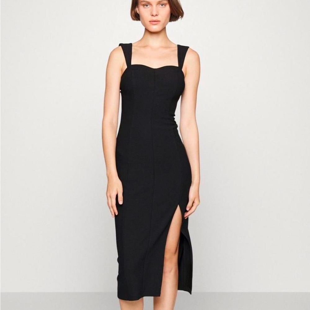 Abercrombie & Fitch Wide Strap Corset Midi Dress (Small)